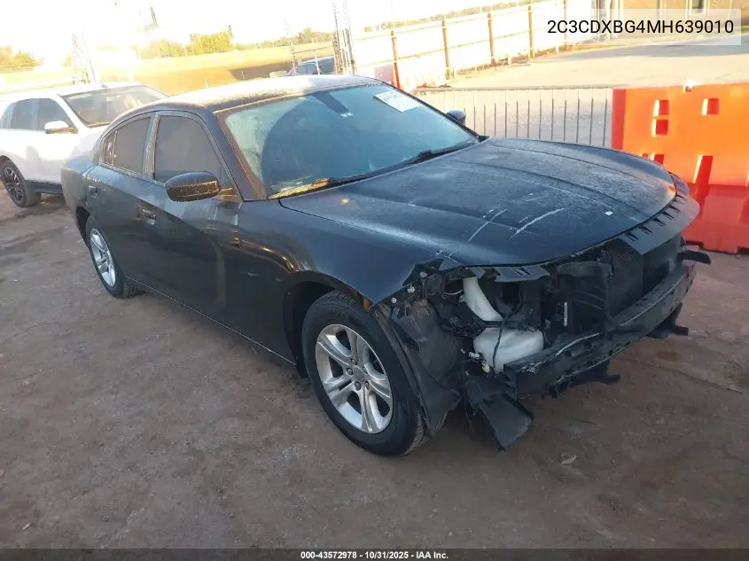2C3CDXBG4MH639010 2021 Dodge Charger Sxt Rwd
