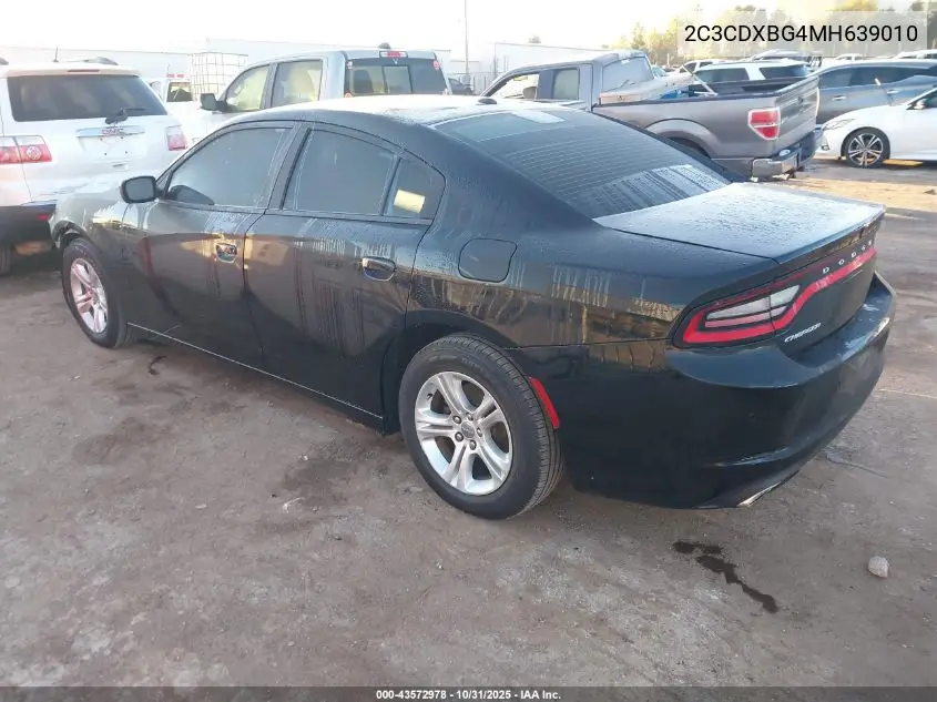 2C3CDXBG4MH639010 2021 Dodge Charger Sxt Rwd