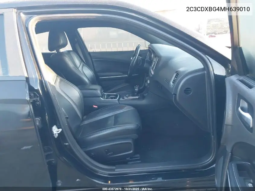 2C3CDXBG4MH639010 2021 Dodge Charger Sxt Rwd