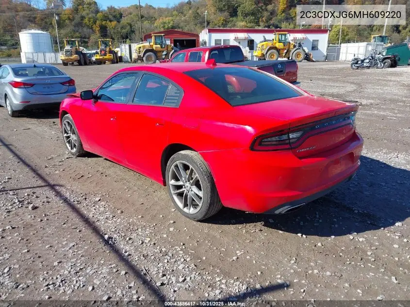2C3CDXJG6MH609220 2021 Dodge Charger Sxt Awd