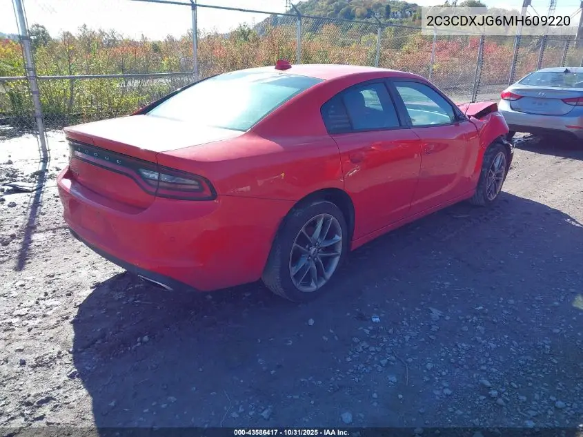 2C3CDXJG6MH609220 2021 Dodge Charger Sxt Awd