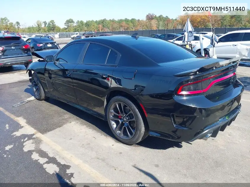 2C3CDXCT9MH511440 2021 Dodge Charger R/T Rwd