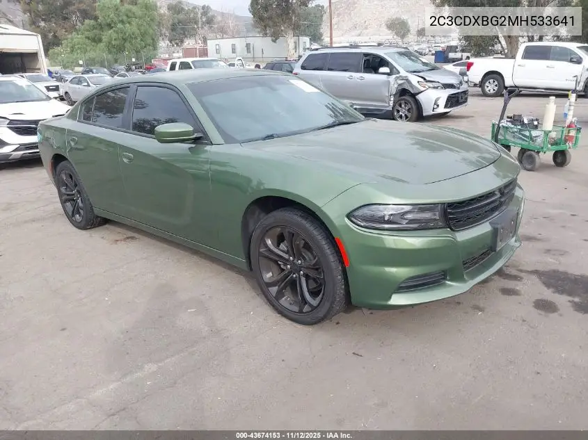 2C3CDXBG2MH533641 2021 Dodge Charger Sxt Rwd