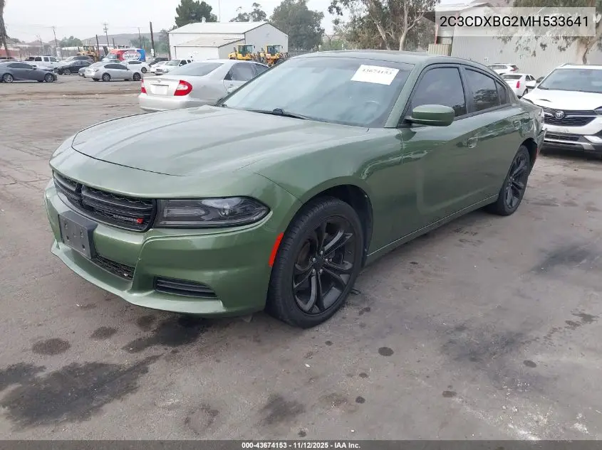 2C3CDXBG2MH533641 2021 Dodge Charger Sxt Rwd