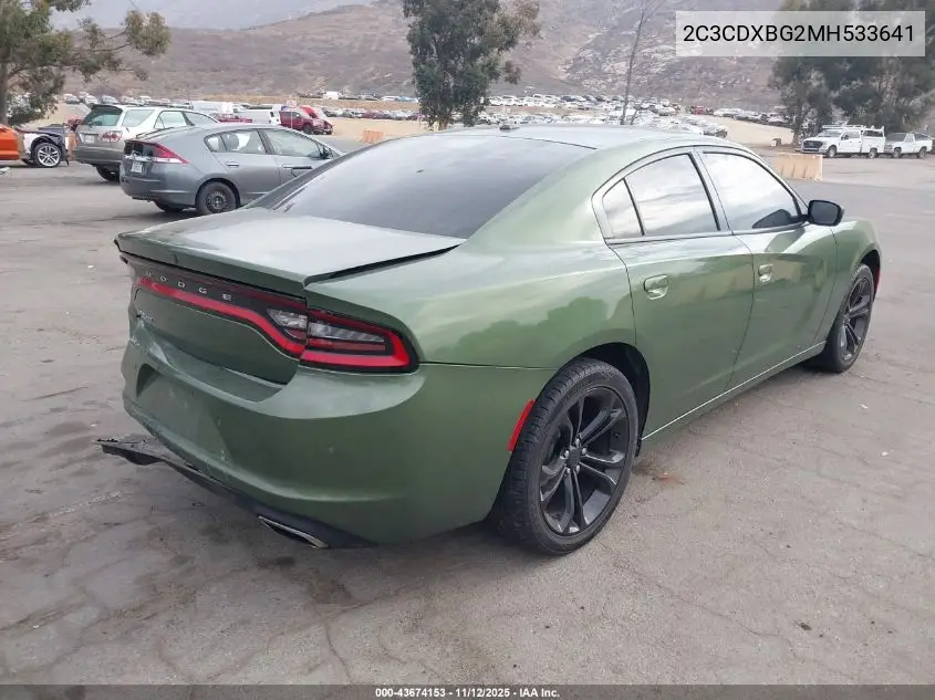 2C3CDXBG2MH533641 2021 Dodge Charger Sxt Rwd