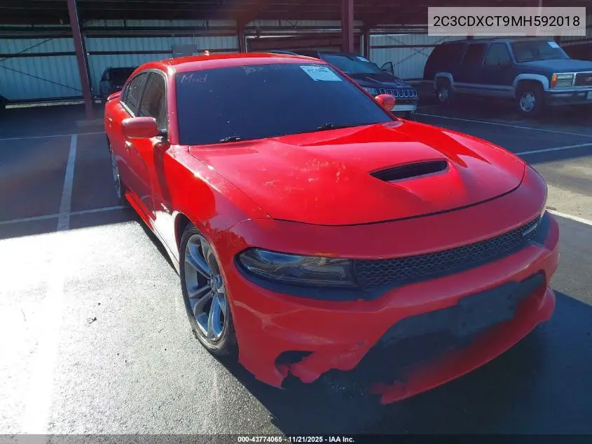 2C3CDXCT9MH592018 2021 Dodge Charger R/T Rwd