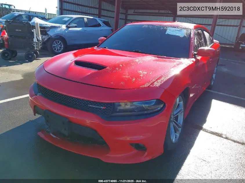 2C3CDXCT9MH592018 2021 Dodge Charger R/T Rwd