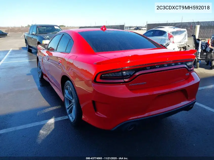 2C3CDXCT9MH592018 2021 Dodge Charger R/T Rwd