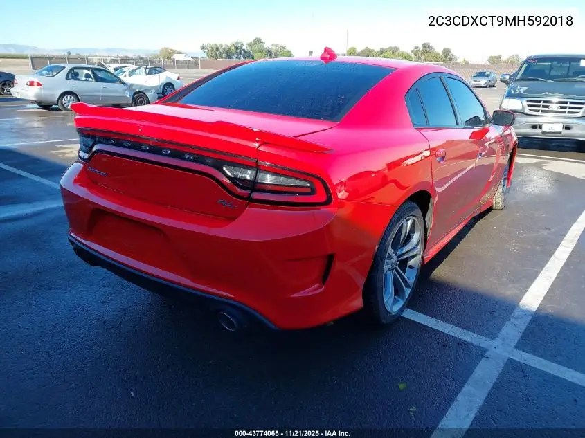 2C3CDXCT9MH592018 2021 Dodge Charger R/T Rwd