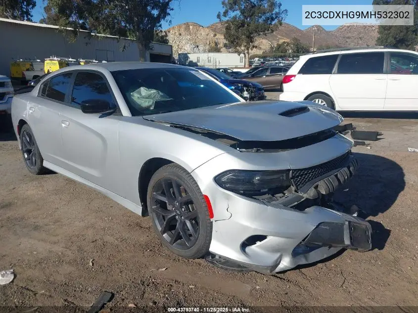 2C3CDXHG9MH532302 2021 Dodge Charger Gt Rwd