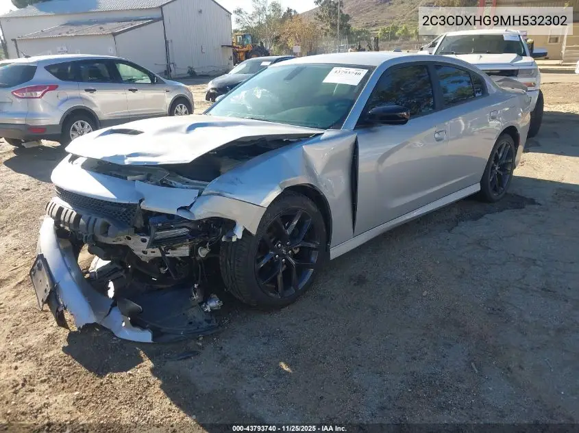 2C3CDXHG9MH532302 2021 Dodge Charger Gt Rwd