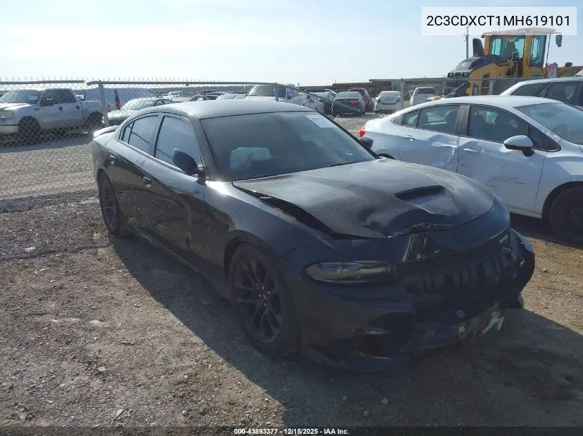 2C3CDXCT1MH619101 2021 Dodge Charger R/T Rwd