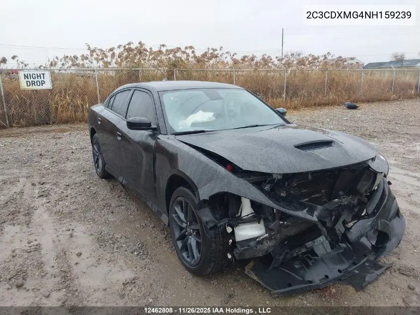 2C3CDXMG4NH159239 2022 Dodge Charger Gt Awd