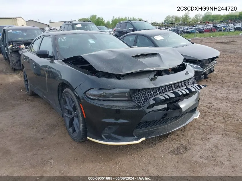 2022 Dodge Charger Gt Rwd VIN: 2C3CDXHG9NH244720 Lot: 39351685