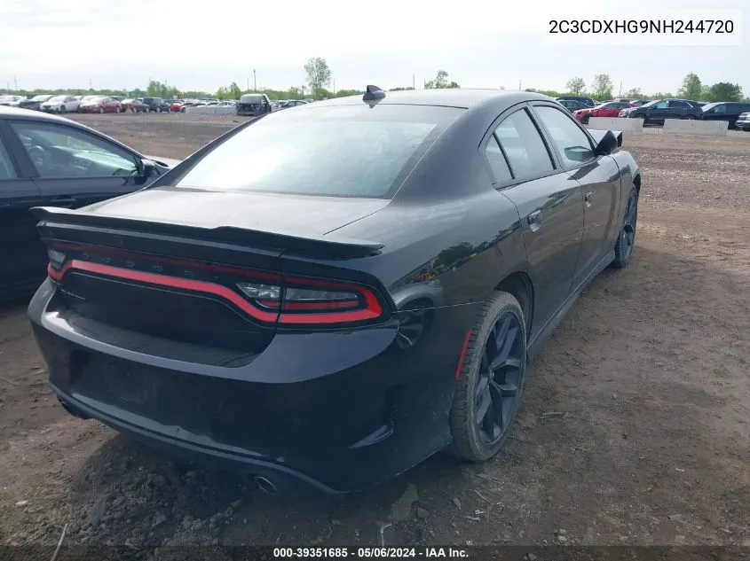 2022 Dodge Charger Gt Rwd VIN: 2C3CDXHG9NH244720 Lot: 39351685