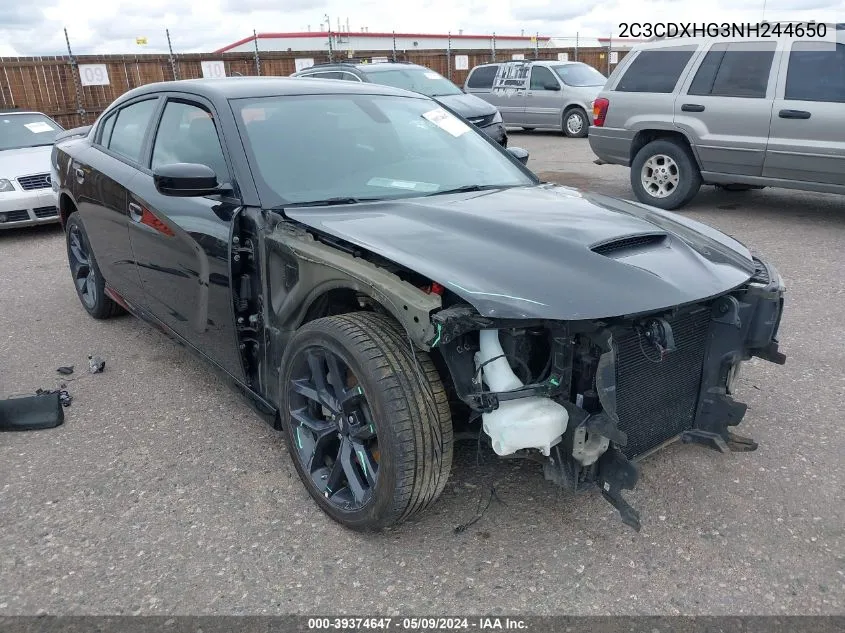 2C3CDXHG3NH244650 2022 Dodge Charger Gt Rwd