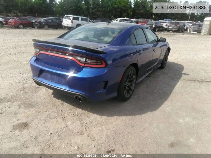 2C3CDXCTXNH231835 2022 Dodge Charger R/T