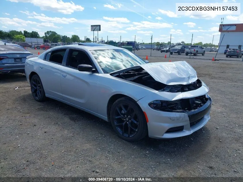 2022 Dodge Charger Sxt Rwd VIN: 2C3CDXBG3NH157453 Lot: 39406720