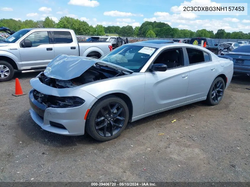 2C3CDXBG3NH157453 2022 Dodge Charger Sxt Rwd