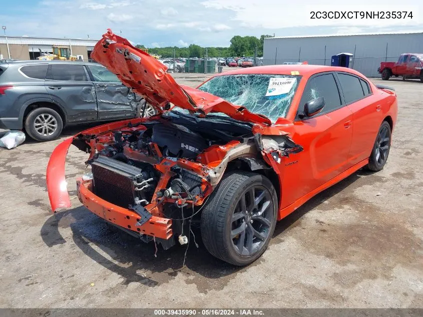 2022 Dodge Charger R/T VIN: 2C3CDXCT9NH235374 Lot: 39435990