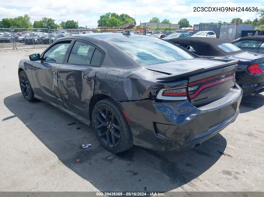 2C3CDXHG9NH244636 2022 Dodge Charger Gt