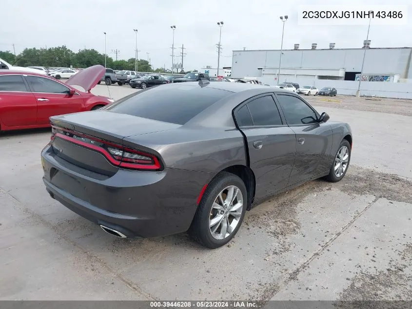 2022 Dodge Charger Sxt Awd VIN: 2C3CDXJG1NH143486 Lot: 39446208