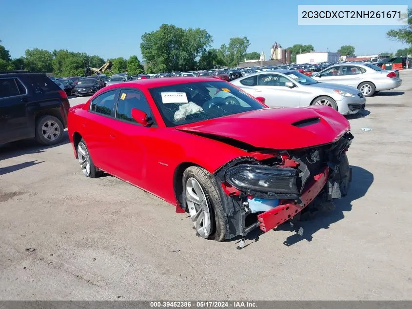 2022 Dodge Charger R/T VIN: 2C3CDXCT2NH261671 Lot: 39452386