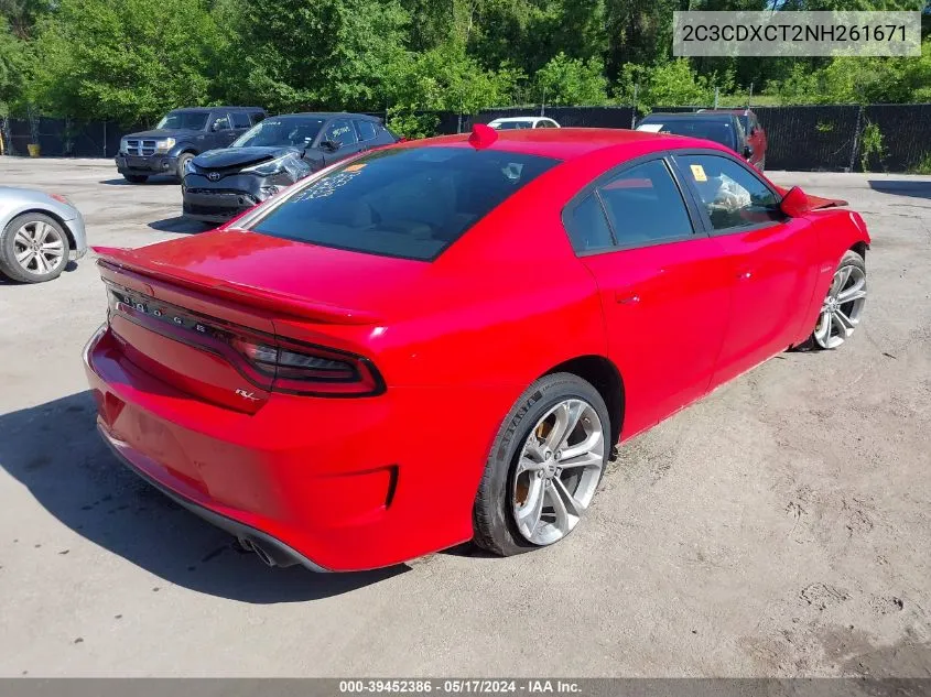 2022 Dodge Charger R/T VIN: 2C3CDXCT2NH261671 Lot: 39452386