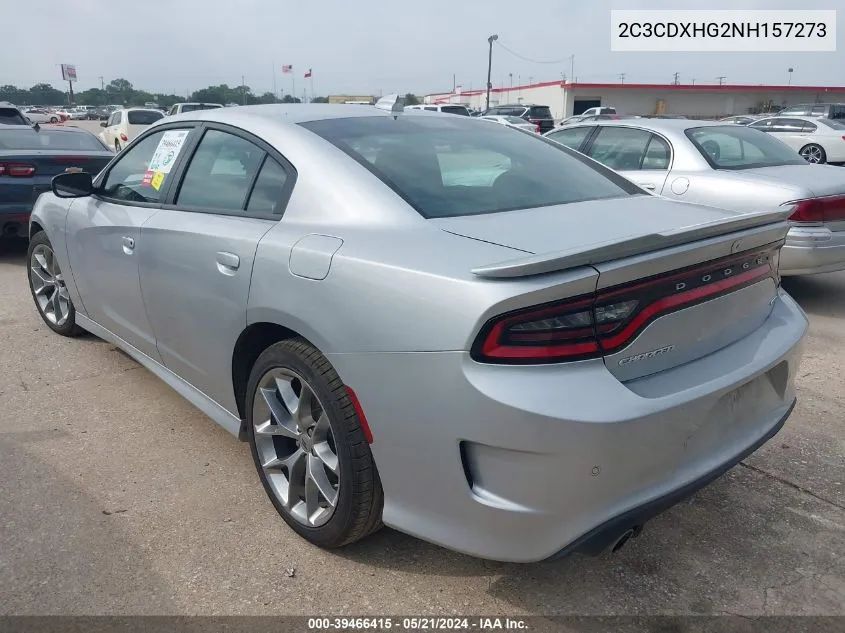 2022 Dodge Charger Gt VIN: 2C3CDXHG2NH157273 Lot: 39466415