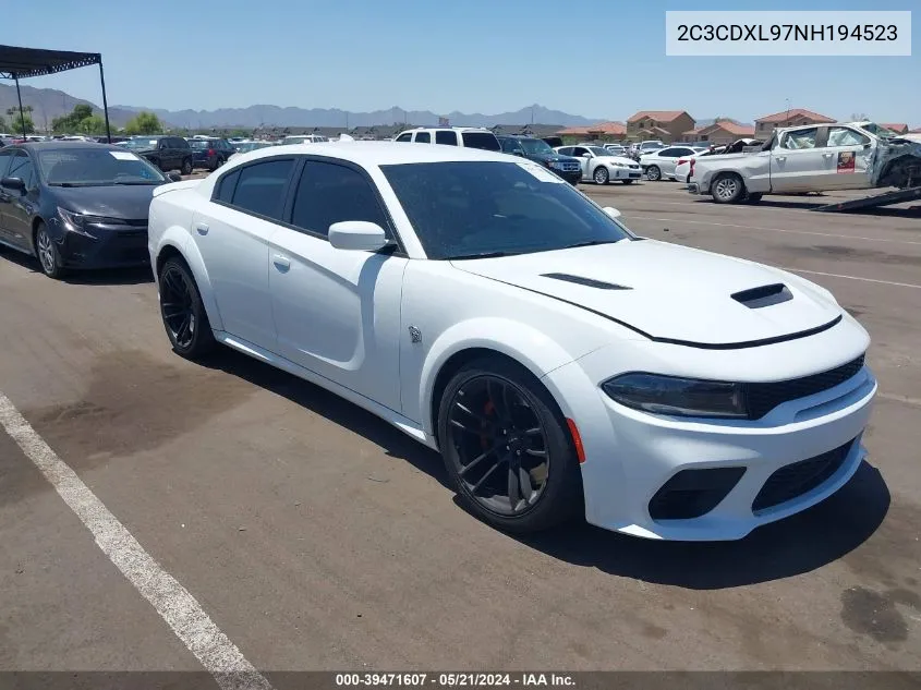 2022 Dodge Charger Srt Hellcat VIN: 2C3CDXL97NH194523 Lot: 39471607