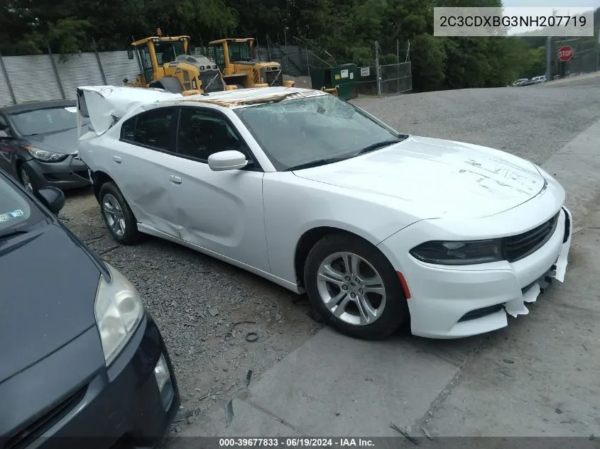 2022 Dodge Charger Sxt Rwd VIN: 2C3CDXBG3NH207719 Lot: 39677833