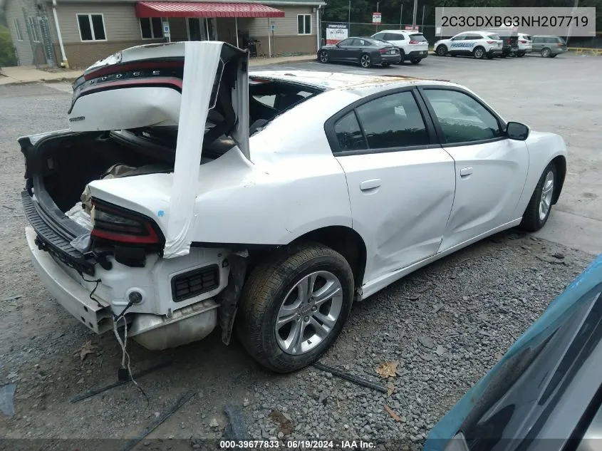 2022 Dodge Charger Sxt Rwd VIN: 2C3CDXBG3NH207719 Lot: 39677833