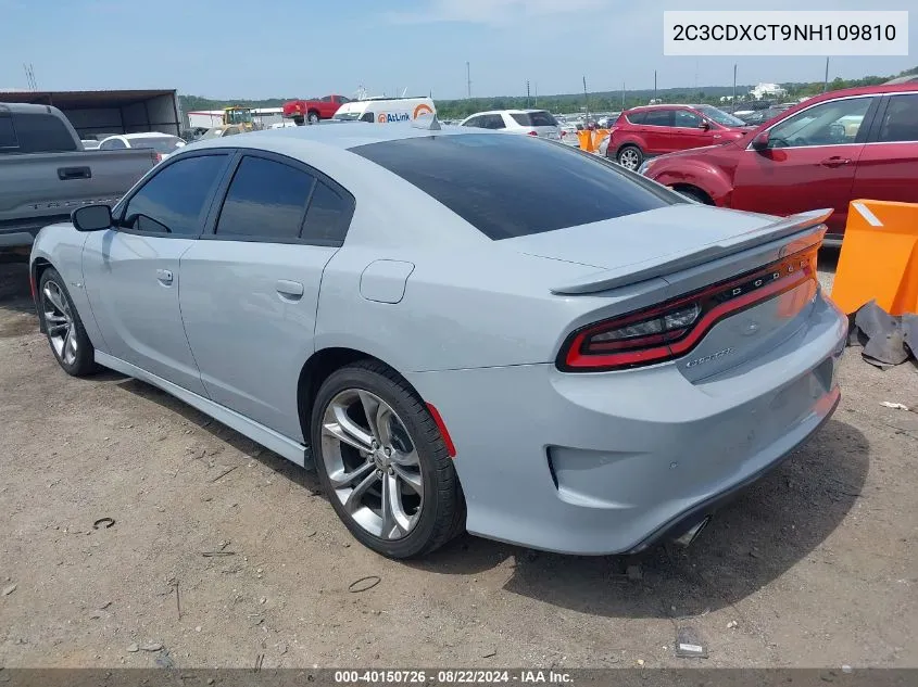 2022 Dodge Charger R/T VIN: 2C3CDXCT9NH109810 Lot: 40150726