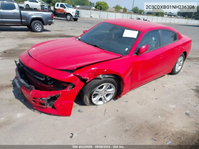 2C3CDXBG1NH216306 2022 Dodge Charger Sxt Rwd