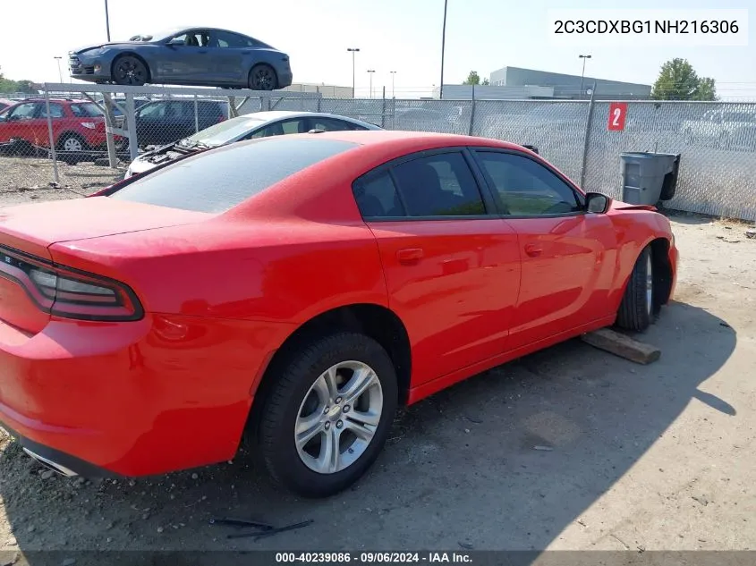 2C3CDXBG1NH216306 2022 Dodge Charger Sxt Rwd