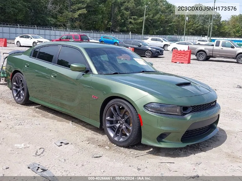 2022 Dodge Charger Scat Pack VIN: 2C3CDXGJ5NH173576 Lot: 40266661