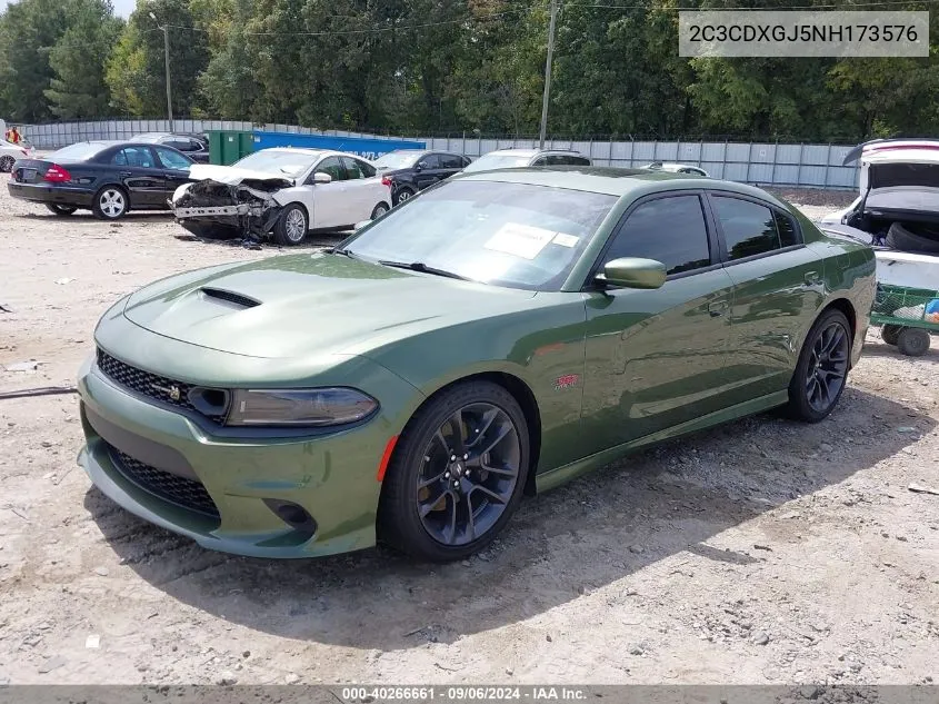 2022 Dodge Charger Scat Pack VIN: 2C3CDXGJ5NH173576 Lot: 40266661