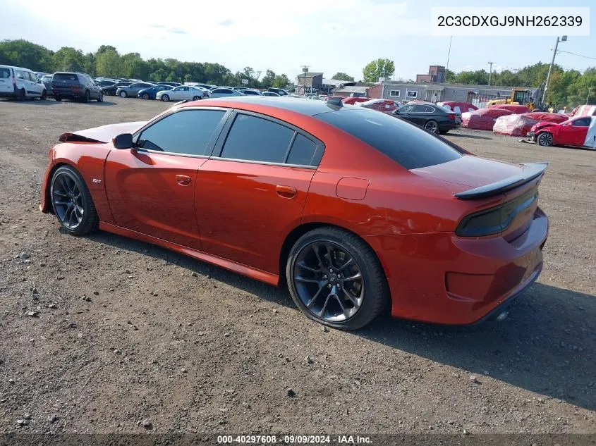 2022 Dodge Charger Scat Pack VIN: 2C3CDXGJ9NH262339 Lot: 40297608