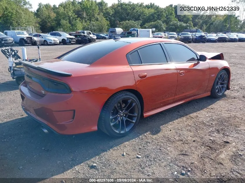 2022 Dodge Charger Scat Pack VIN: 2C3CDXGJ9NH262339 Lot: 40297608