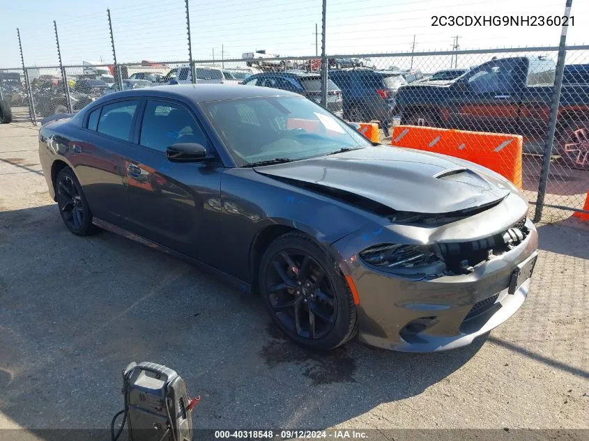 2022 Dodge Charger Gt VIN: 2C3CDXHG9NH236021 Lot: 40318548