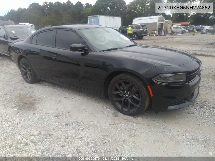 2022 Dodge Charger Sxt Rwd VIN: 2C3CDXBG5NH224862 Lot: 40320570