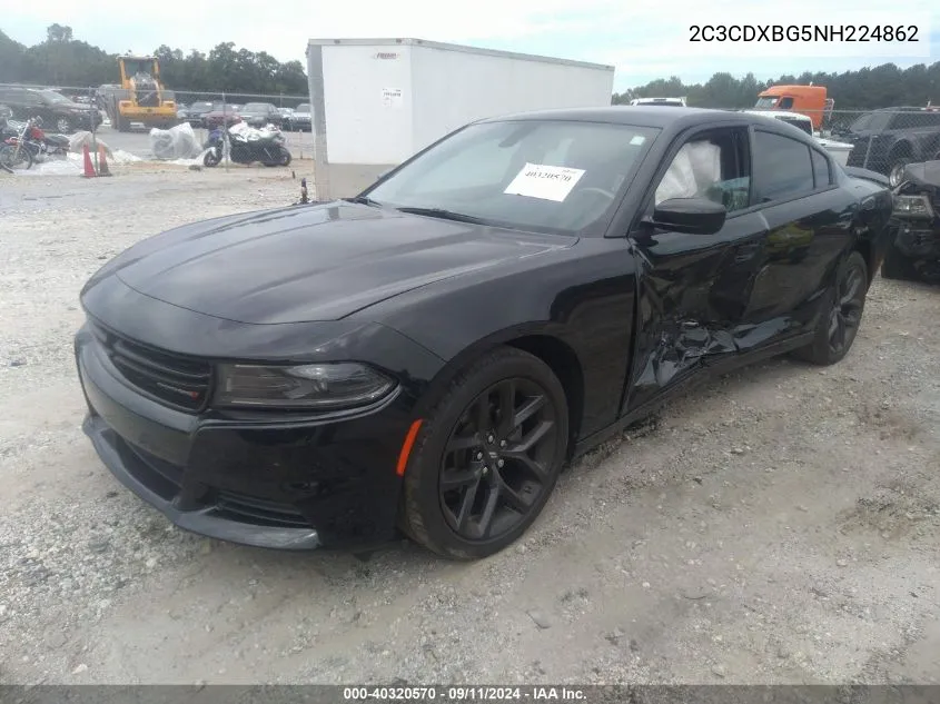 2C3CDXBG5NH224862 2022 Dodge Charger Sxt Rwd