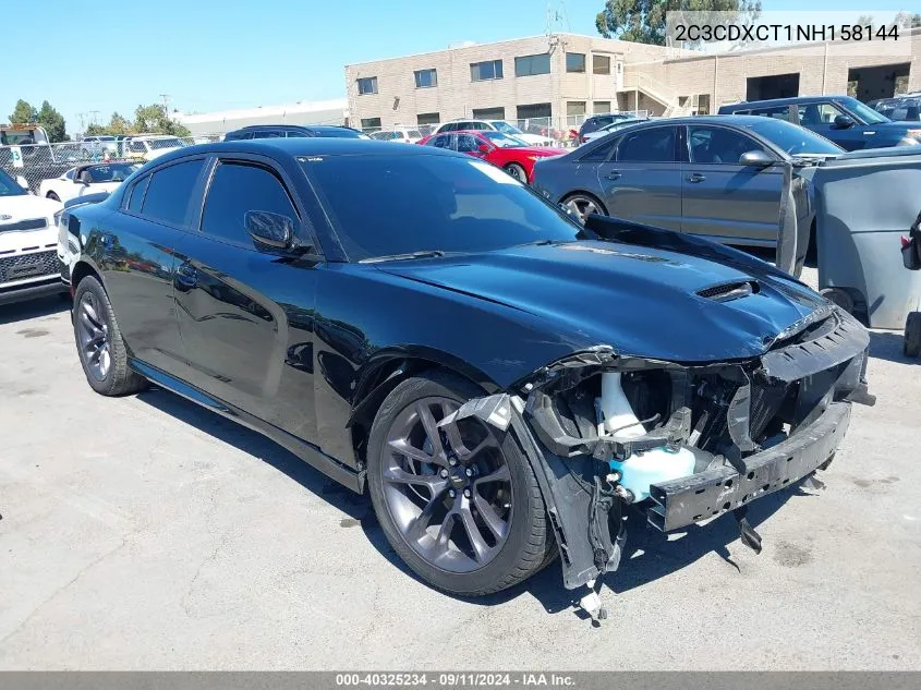 2022 Dodge Charger R/T VIN: 2C3CDXCT1NH158144 Lot: 40325234