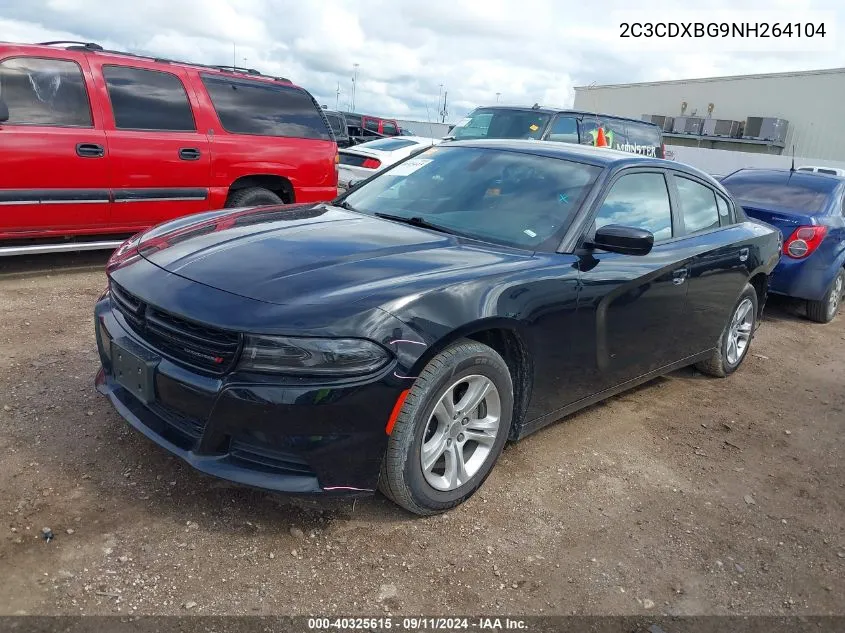 2C3CDXBG9NH264104 2022 Dodge Charger Sxt Rwd