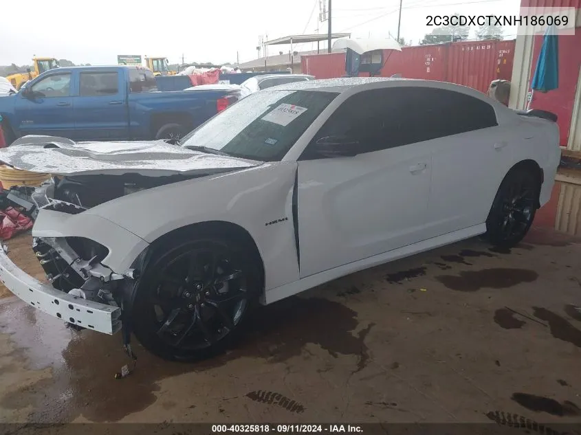 2022 Dodge Charger R/T VIN: 2C3CDXCTXNH186069 Lot: 40325818