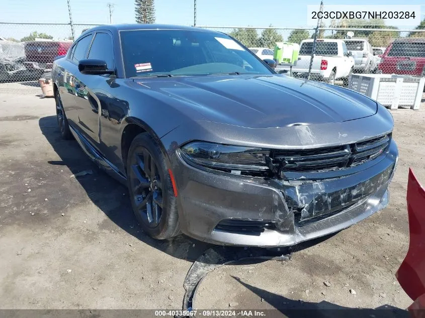 2C3CDXBG7NH203284 2022 Dodge Charger Sxt Rwd