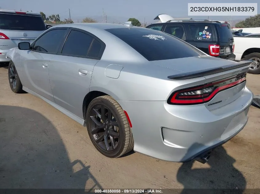 2C3CDXHG5NH183379 2022 Dodge Charger Gt Rwd