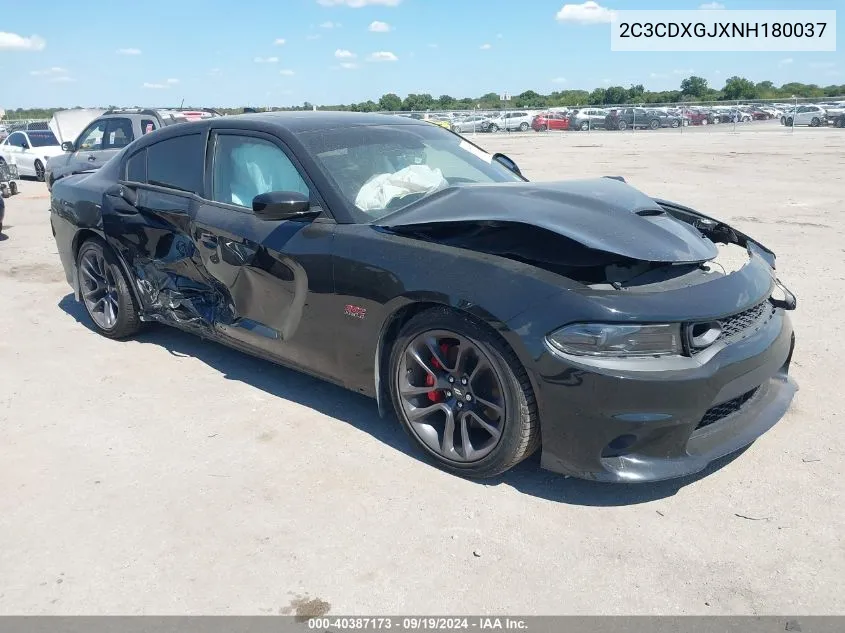 2022 Dodge Charger Scat Pack VIN: 2C3CDXGJXNH180037 Lot: 40387173