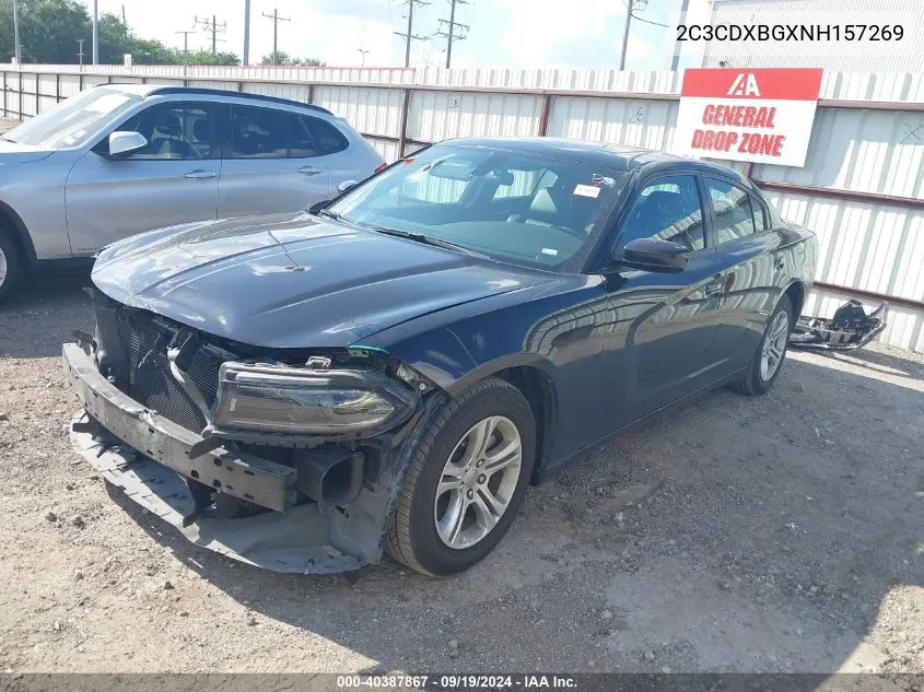 2022 Dodge Charger Sxt Rwd VIN: 2C3CDXBGXNH157269 Lot: 40387867