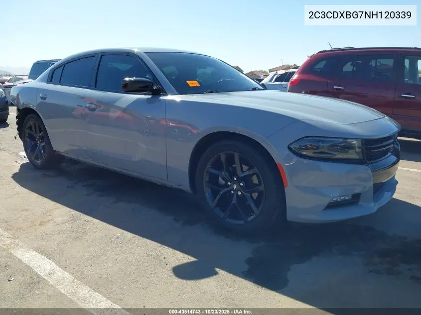 2C3CDXBG7NH120339 2022 Dodge Charger Sxt Rwd